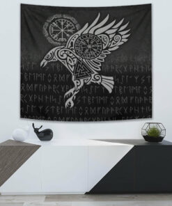 Viking Style Tapestry Celtic Skull Warrior Dead Hero Tapestry for Wall Décor