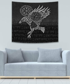 Viking Style Tapestry Celtic Skull Warrior Dead Hero Tapestry for Wall Décor