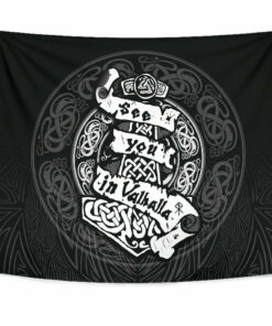 Viking Style Tapestry Celtic Tree Of Life Yggdrasil Mystic Night Tapestry for Wall Décor