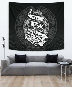 Viking Style Tapestry Celtic Tree Of Life Yggdrasil Mystic Night Tapestry for Wall Décor