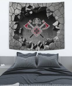 Viking Style Tapestry Cool Beard With Axe Tapestry for Wall Décor