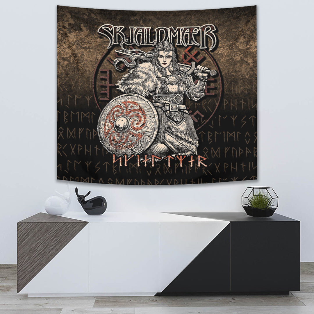 Viking Style Tapestry Dragons And Celtic Tree Of Life Tapestry for Wall Décor