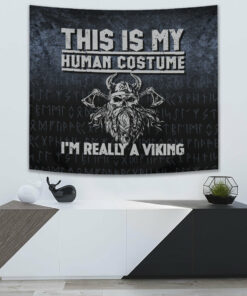 Viking Style Tapestry Drakkar Ship 2 Tapestry for Wall Décor