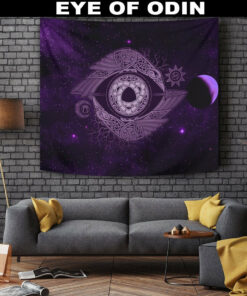 Viking Style Tapestry Eye Of Odin for Wall Décor