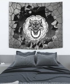Viking Style Tapestry Fairy Raven With Feathers Tapestry for Wall Décor