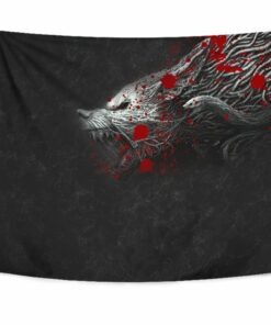 Viking Style Tapestry Fenrir Blood for Wall Décor
