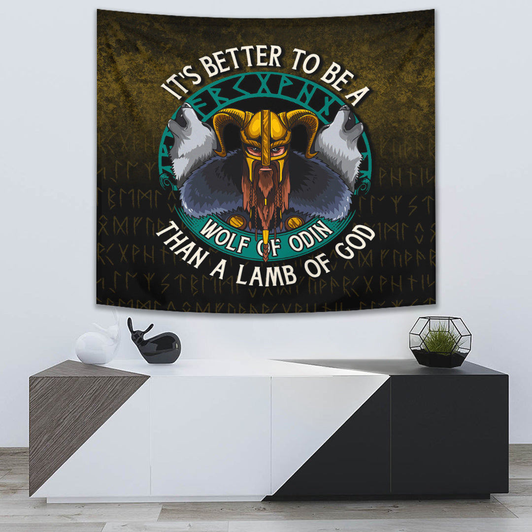 Viking Style Tapestry Fenrir Tapestry for Wall Décor