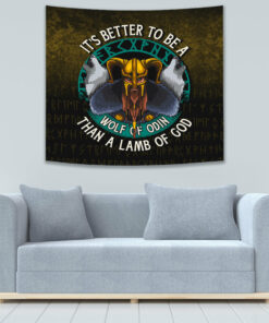 Viking Style Tapestry Fenrir Tapestry for Wall Décor