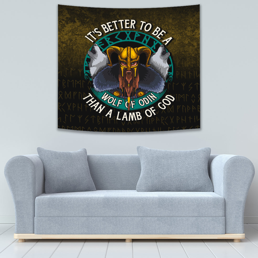 Viking Style Tapestry Fenrir Tapestry for Wall Décor