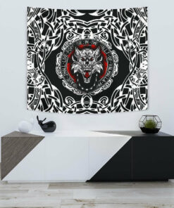 Viking Style Tapestry Fenrir Wolf for Wall Décor