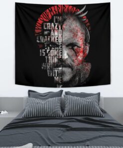 Viking Style Tapestry Floki 3D Combatant for Wall Décor