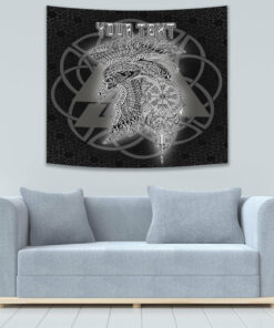 Viking Style Tapestry GorillHead With Helmet And Axe Tapestry for Wall Décor