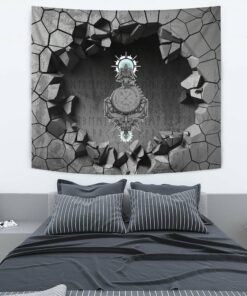 Viking Style Tapestry Hand Holding The Hammer Of God Thor Tapestry for Wall Décor
