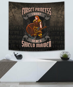 Viking Style Tapestry Head On Black Tapestry for Wall Décor