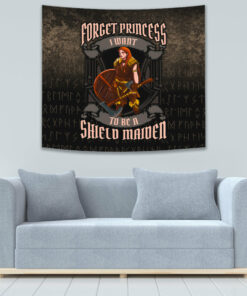 Viking Style Tapestry Head On Black Tapestry for Wall Décor