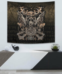 Viking Style Tapestry Helm of Awe New Tapestry for Wall Décor