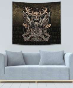 Viking Style Tapestry Helm of Awe New Tapestry for Wall Décor