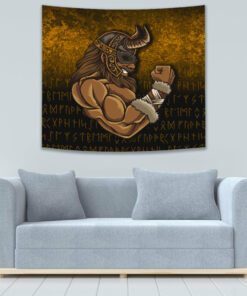 Viking Style Tapestry Horns Of Odin for Wall Décor