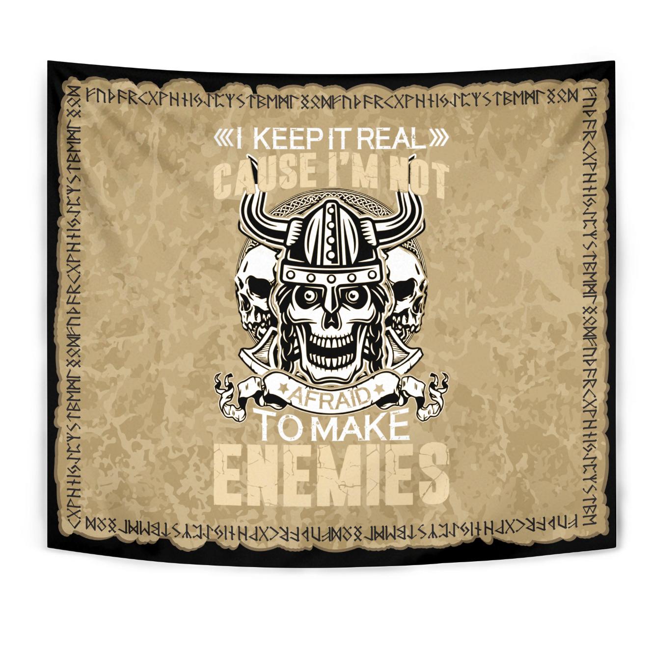 Viking Style Tapestry I Kepp It Real for Wall Décor