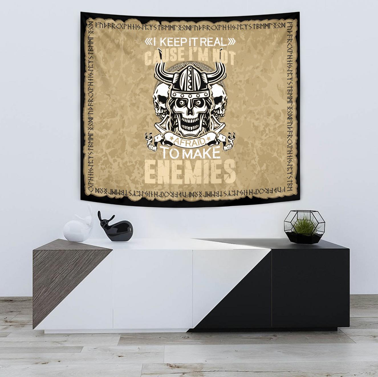 Viking Style Tapestry I Kepp It Real for Wall Décor
