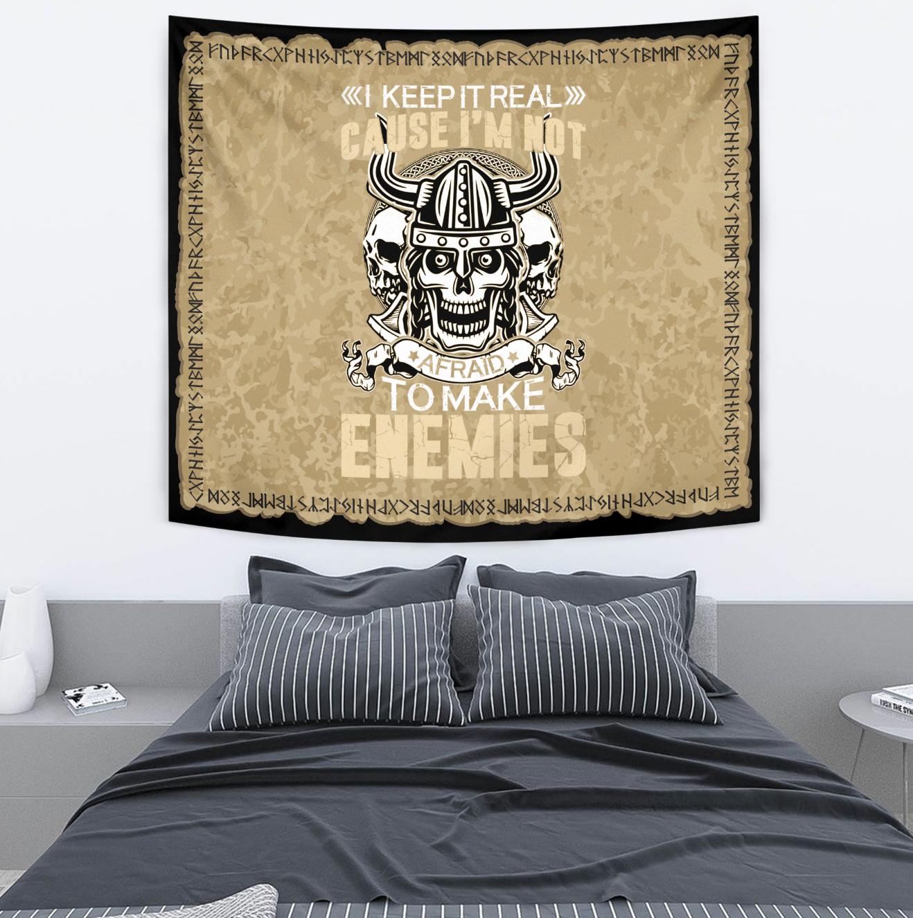 Viking Style Tapestry I Kepp It Real for Wall Décor