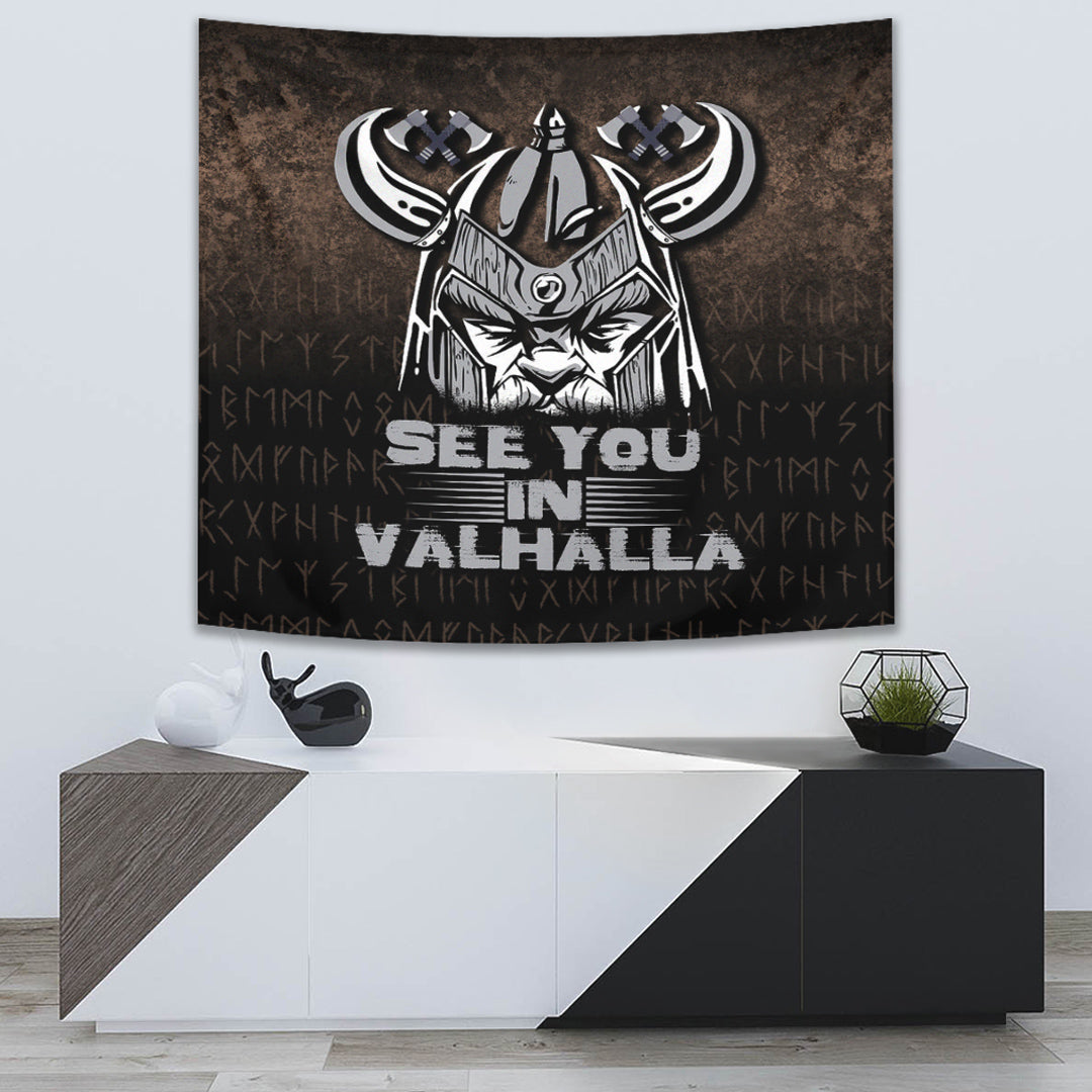 Viking Style Tapestry Magic Fairyland Crow From Ancient Celtic Legend Tapestry for Wall Décor