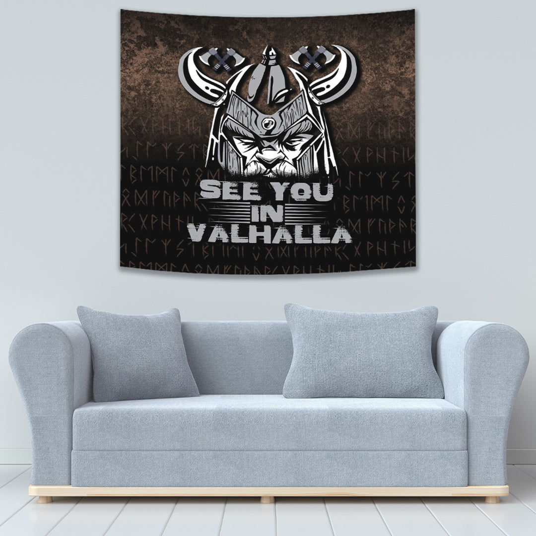 Viking Style Tapestry Magic Fairyland Crow From Ancient Celtic Legend Tapestry for Wall Décor
