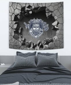 Viking Style Tapestry Magical Runic Compass Vegvisir Tapestry for Wall Décor