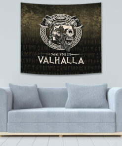 Viking Style Tapestry Mjolnir Of Thor for Wall Décor