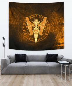 Viking Style Tapestry Northern Warriors Berserkers With Swords And Shields Tapestry for Wall Décor