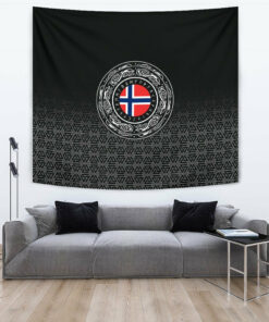 Viking Style Tapestry Norway Coat Of Arms for Wall Décor