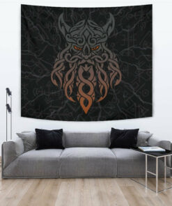 Viking Style Tapestry Odin God Furthark Tattoo Special for Wall Décor