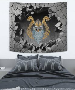 Viking Style Tapestry Odin Sleipnir Tapestry for Wall Décor