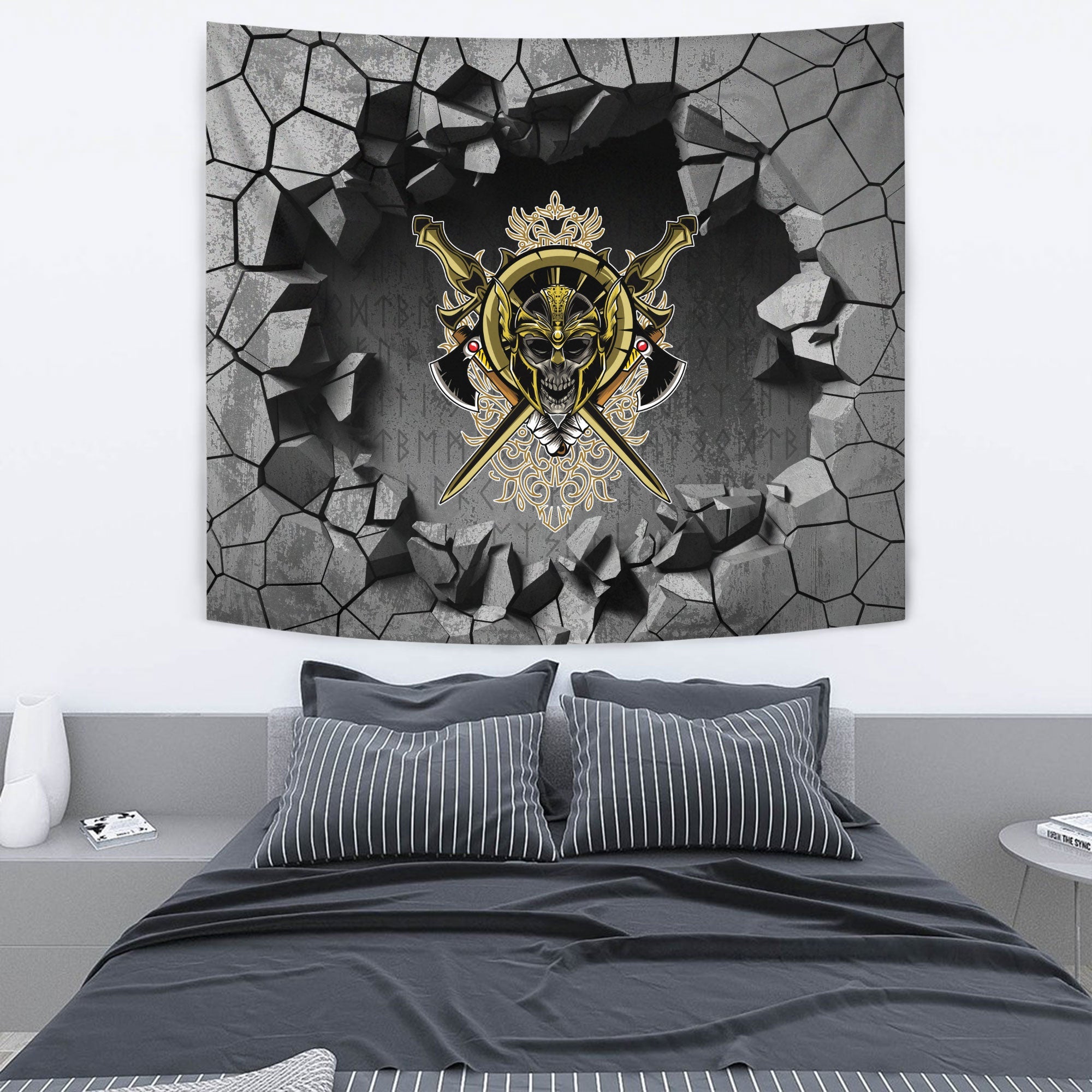 Viking Style Tapestry Odin and Raven Special Version Tapestry for Wall Décor