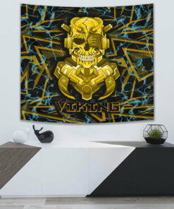 Viking Style Tapestry Odin and Wolf Tapestry for Wall Décor