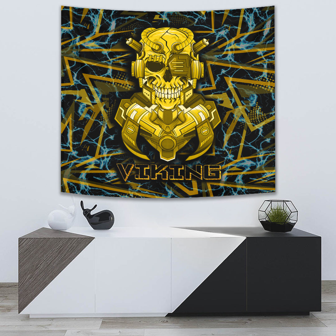 Viking Style Tapestry Odin and Wolf Tapestry for Wall Décor