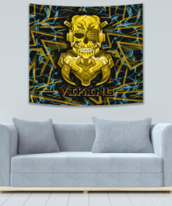 Viking Style Tapestry Odin and Wolf Tapestry for Wall Décor