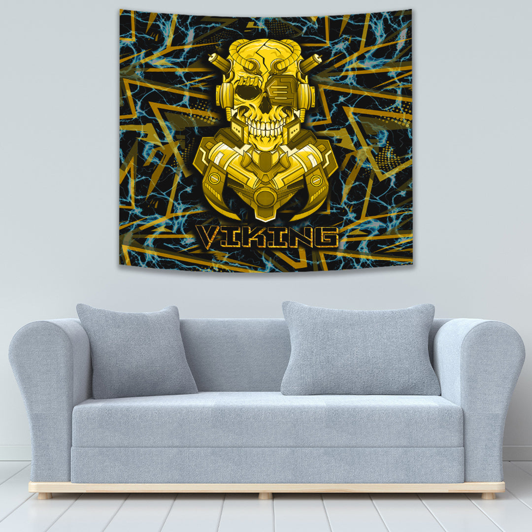Viking Style Tapestry Odin and Wolf Tapestry for Wall Décor