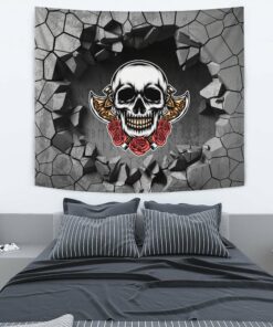 Viking Style Tapestry Odin's Celtic Raven Scandinavian Tattoo 2 Tapestry for Wall Décor