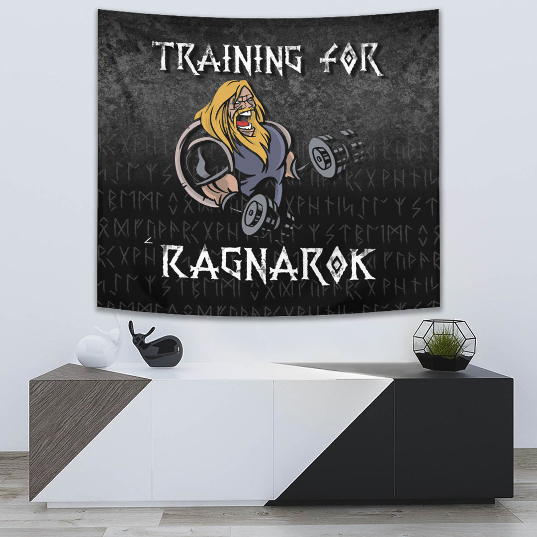 Viking Style Tapestry Odin's Celtic Raven Tattoo for Wall Décor