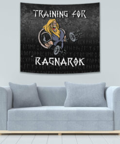 Viking Style Tapestry Odin's Celtic Raven Tattoo for Wall Décor