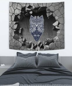 Viking Style Tapestry Old Scandinavian Runic Grunge Letters Tapestry for Wall Décor