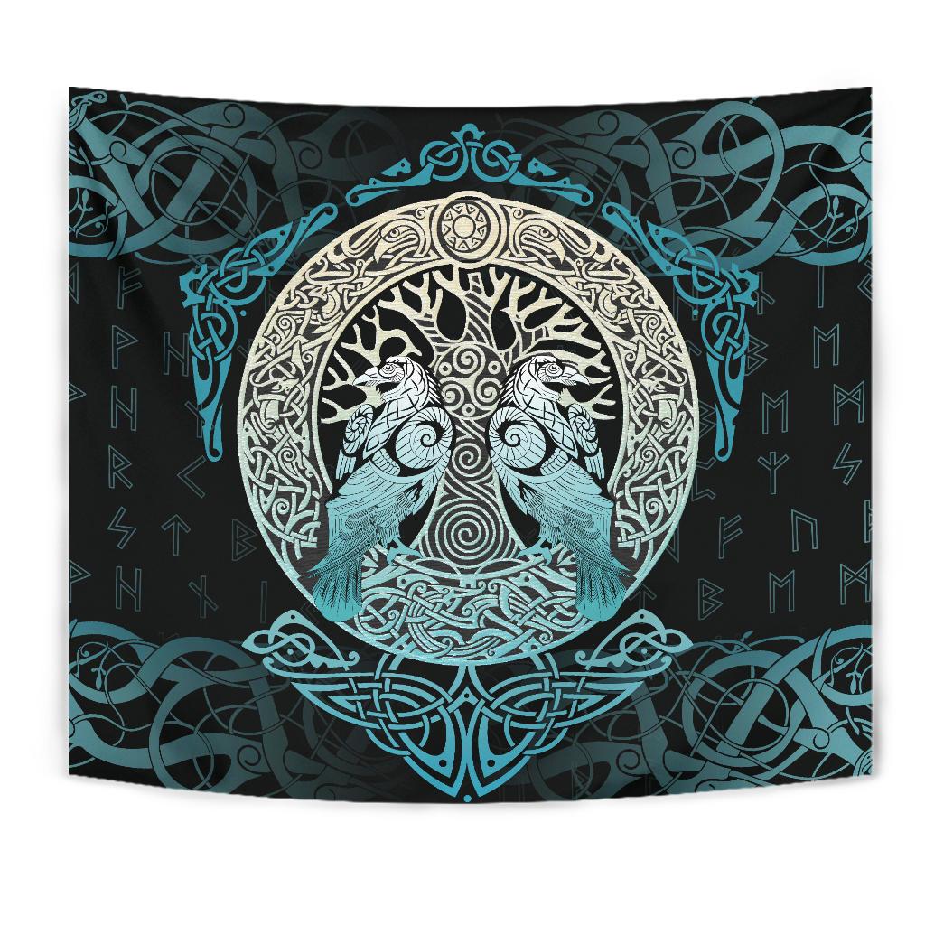 Viking Style Tapestry Owl Celtic Style Tapestry for Wall Décor