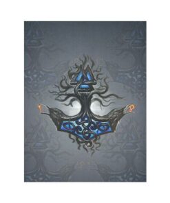 Viking Style Tapestry Raven And Yggdrasil for Wall Décor