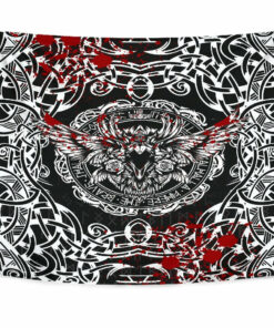 Viking Style Tapestry Raven Blood for Wall Décor