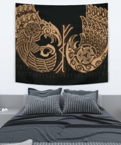 Viking Style Tapestry Raven Tattoo Wall Décor
