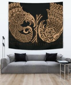 Viking Style Tapestry Raven Tattoo Wall Décor