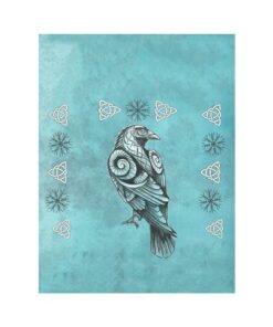 Viking Style Tapestry Raven Viking Style for Wall Décor