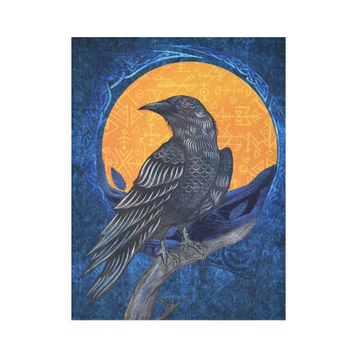 Viking Style Tapestry Ravens In Love Celtic Ornament Colorful Tapestry for Wall Décor