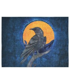 Viking Style Tapestry Ravens In Love Celtic Ornament Colorful Tapestry for Wall Décor